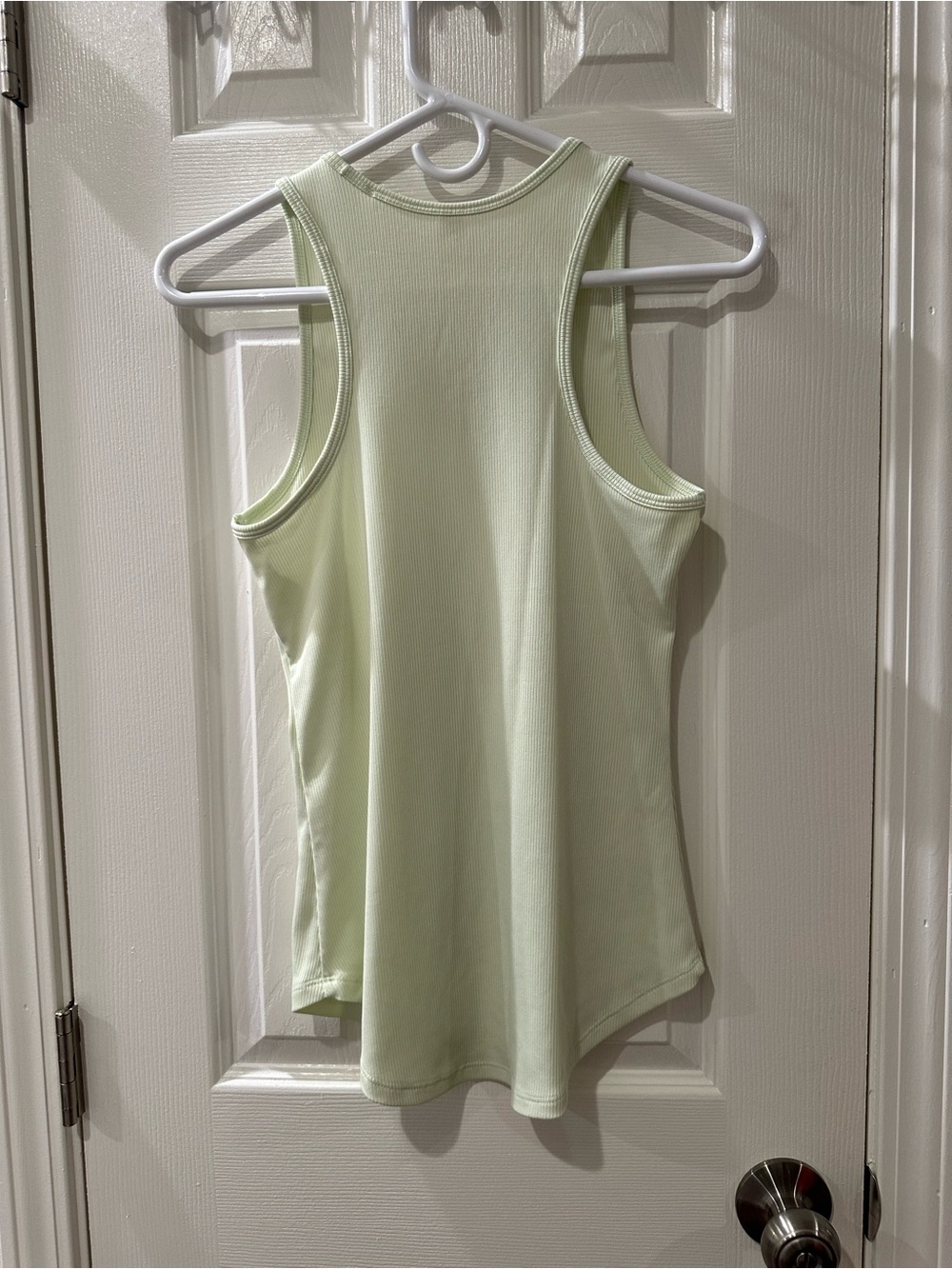 LG Light Green Ribbed Tank Top - Picture 2 of 3